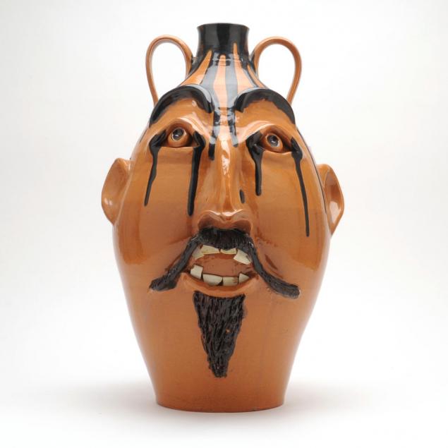 impressive-floor-size-face-jug-nc-ram-pottery