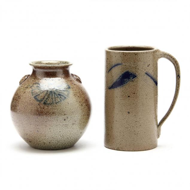 two-pieces-of-jugtown-pottery-seagrove-nc