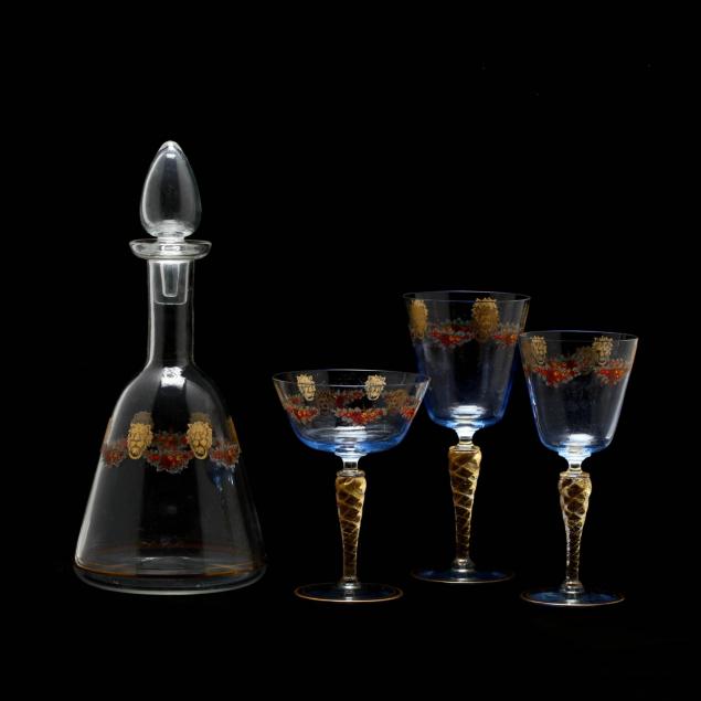 gino-cenedese-murano-17-piece-stemware-set