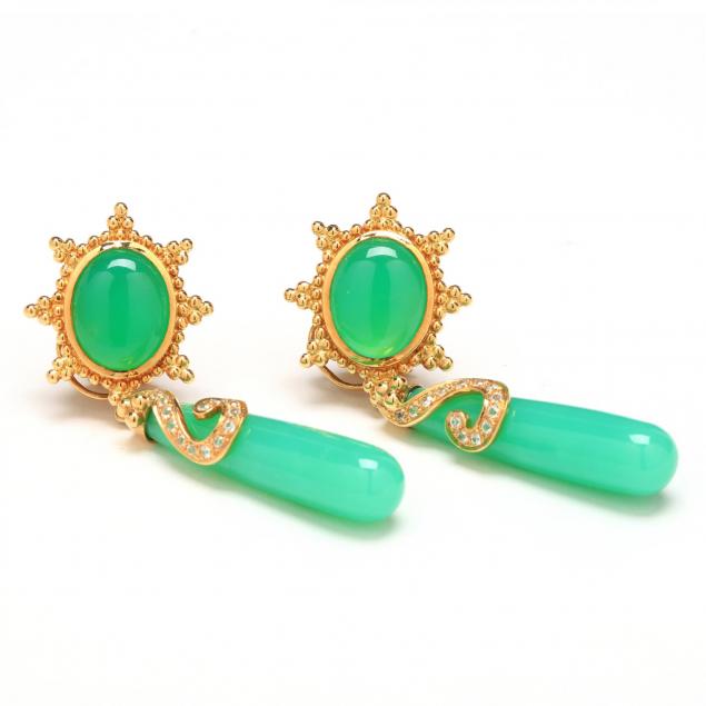 18kt-chrysoprase-convertible-ear-pendants-paula-crevoshay