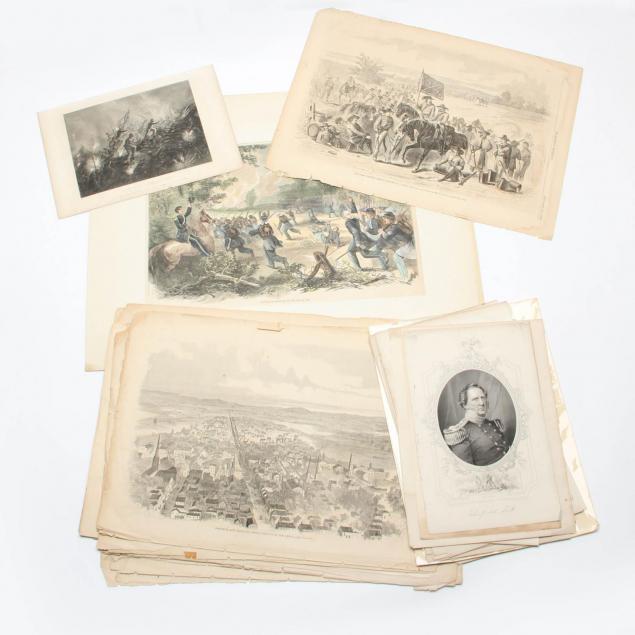 collection-of-19th-century-civil-war-engravings-and-lithographs