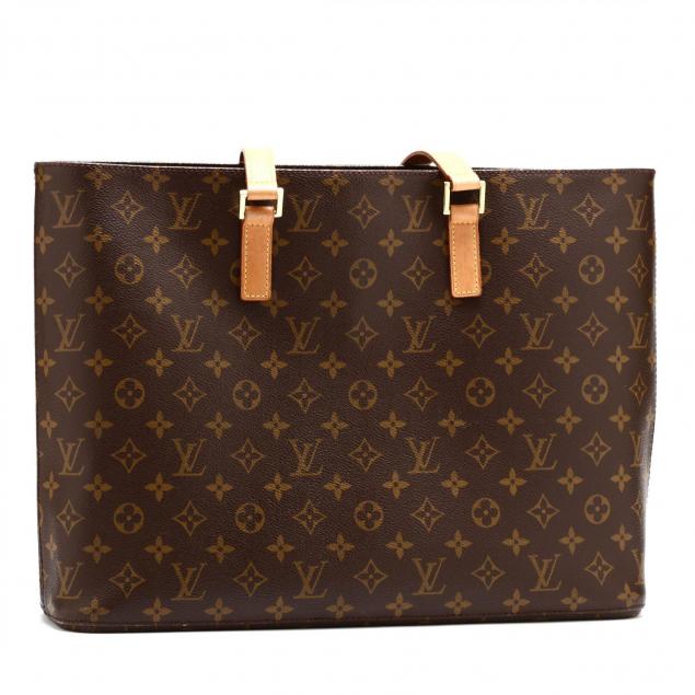 Sold at Auction: AUTHENTIC LOUIS VUITTON LUCO MONOGRAM CANVAS TOTE BAG