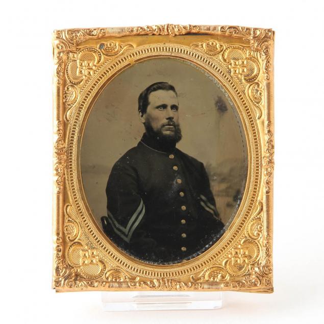 sixth-plate-tintype-of-an-unidentified-union-corporal