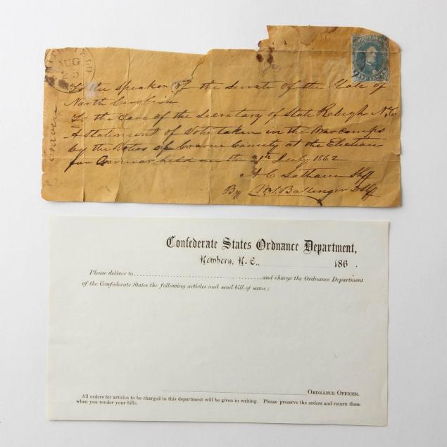 two-north-carolina-confederate-documents