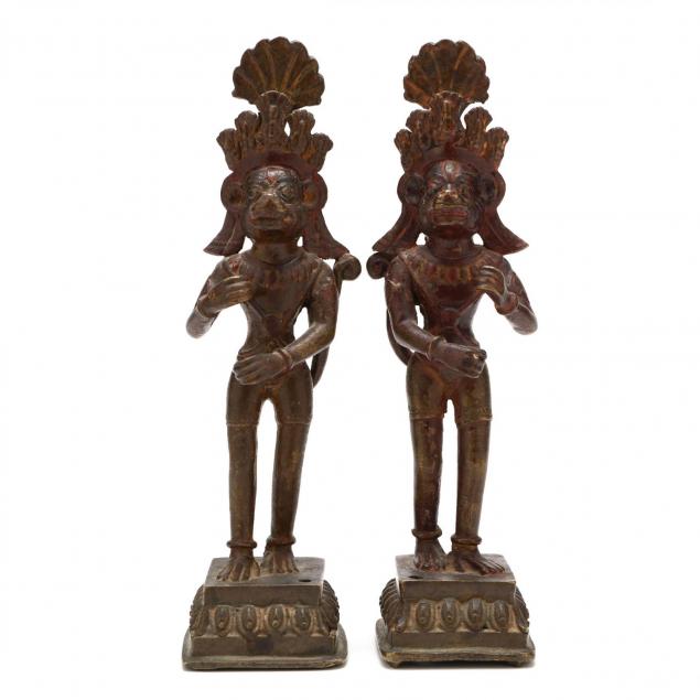 pair-of-standing-hanuman-sculptures