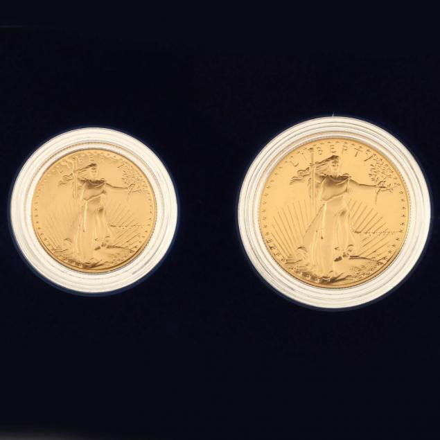 1987-proof-gold-american-eagle-50-ounce-and-25-one-half-ounce-set
