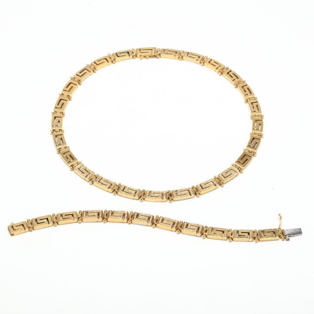 18kt-diamond-necklace-and-bracelet-set
