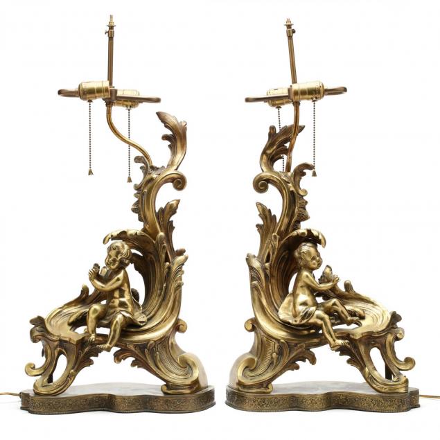 pair-of-antique-french-brass-figural-chenets