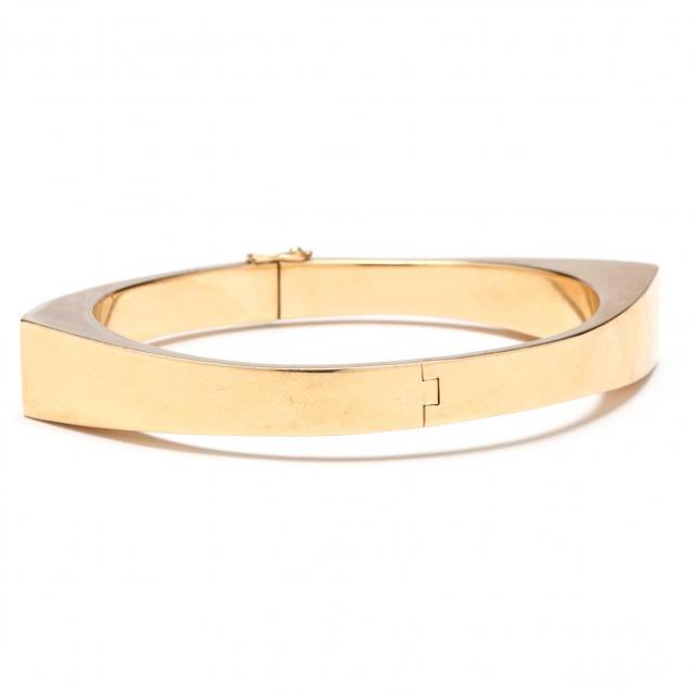 14kt-modernist-gold-bracelet-signed