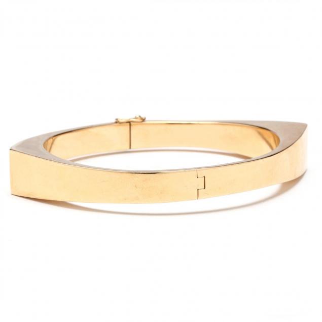 14kt-modernist-gold-bracelet-signed
