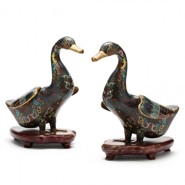 pair-of-chinese-cloisonne-ducks
