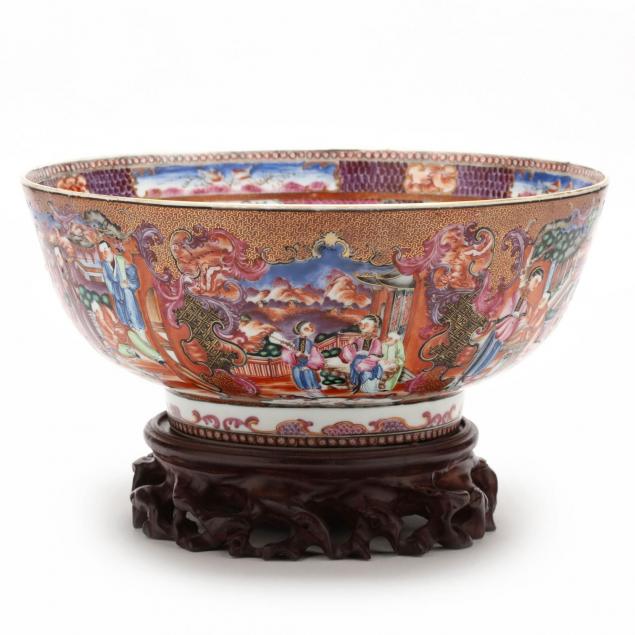 chinese-export-mandarin-rose-punch-bowl