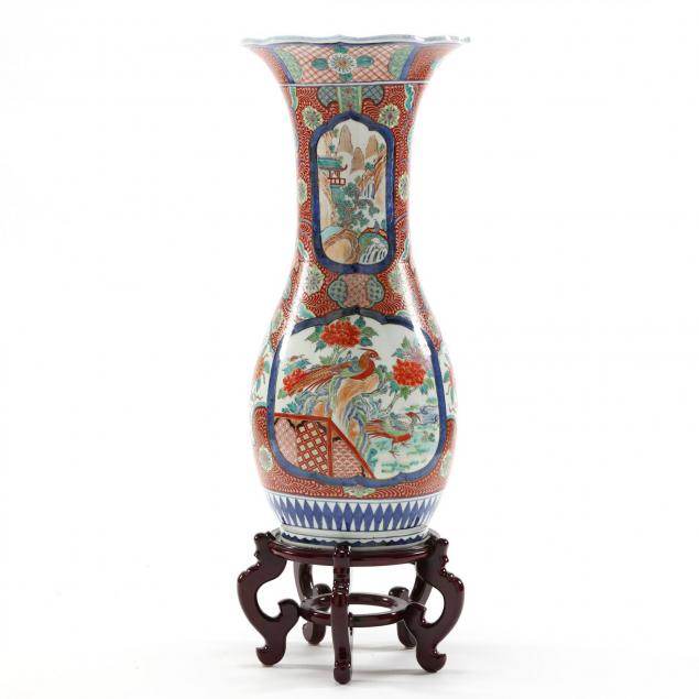 large-imari-floor-vase