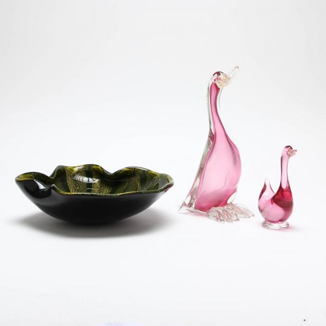 three-pieces-of-vintage-murano-glass