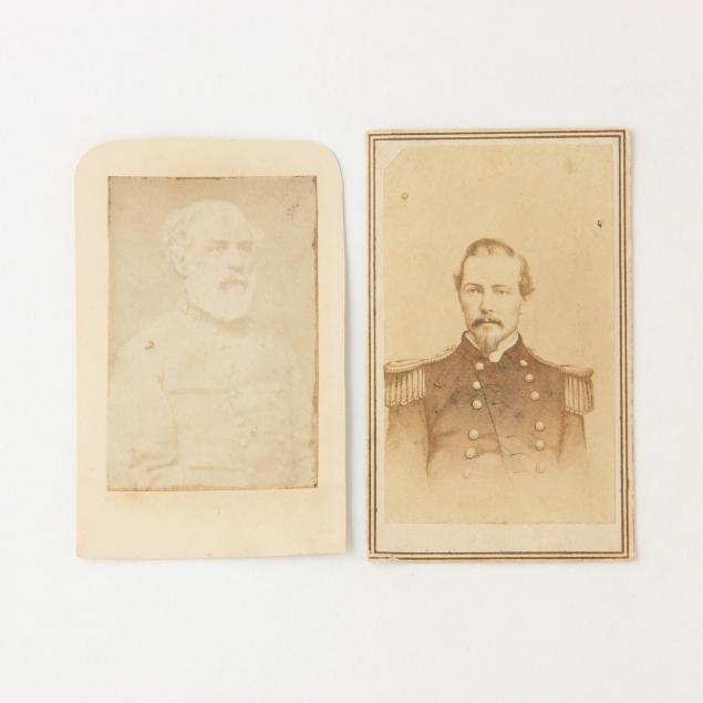 cdvs-of-confederate-generals-robert-e-lee-and-p-g-t-beauregard