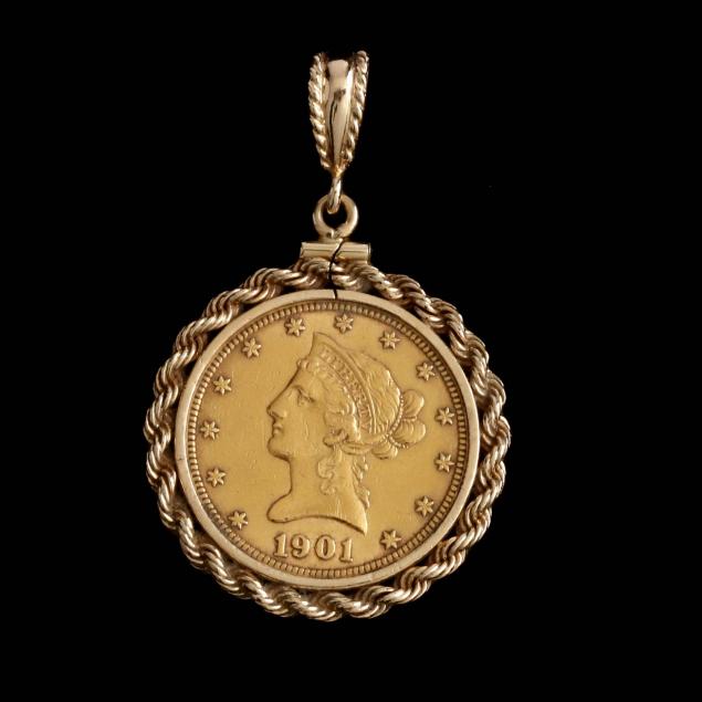 1901-ten-dollar-gold-eagle-coin-pendant