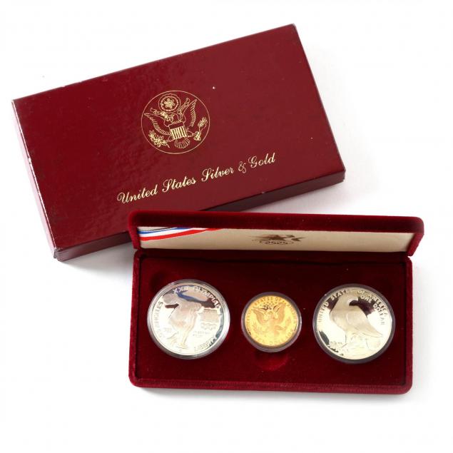 1984-olympic-proof-silver-and-gold-coin-set