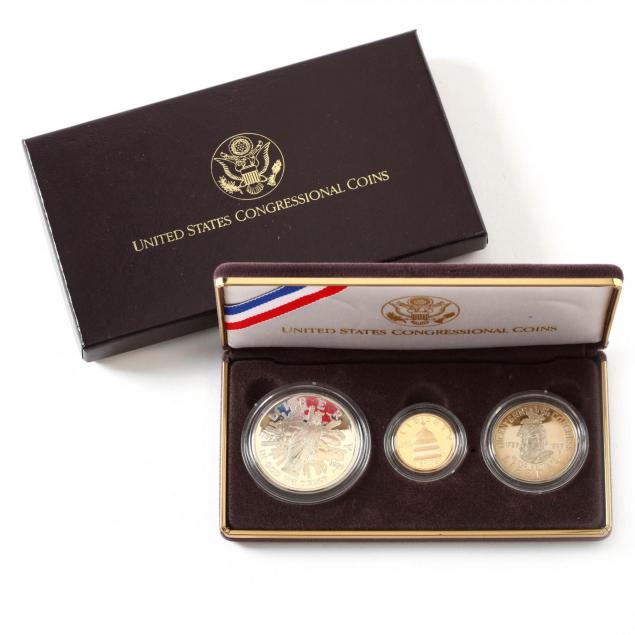 1989-congressional-proof-gold-and-silver-coin-set