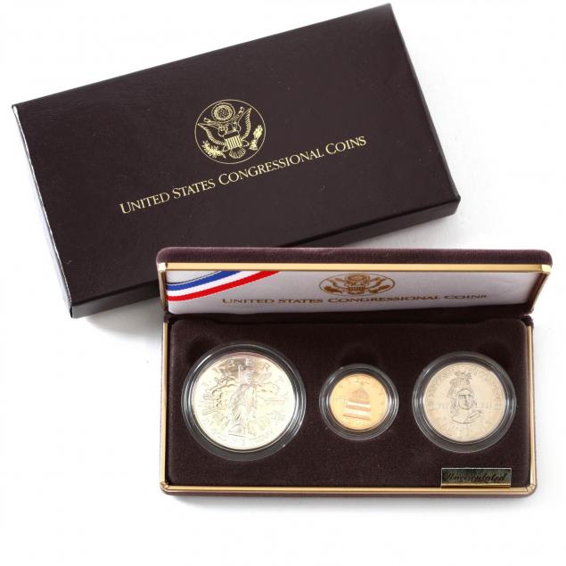 1989-congressional-uncircularted-gold-and-silver-coin-set
