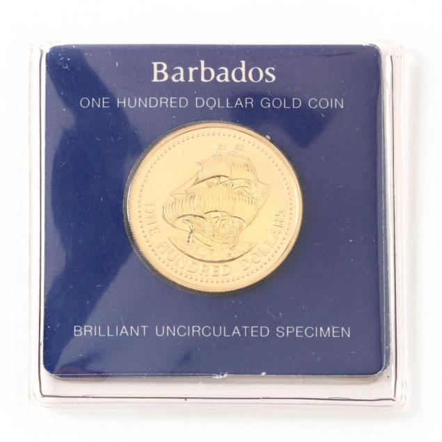 barbados-1975-100-350th-anniversary-commemorative-gold-coin
