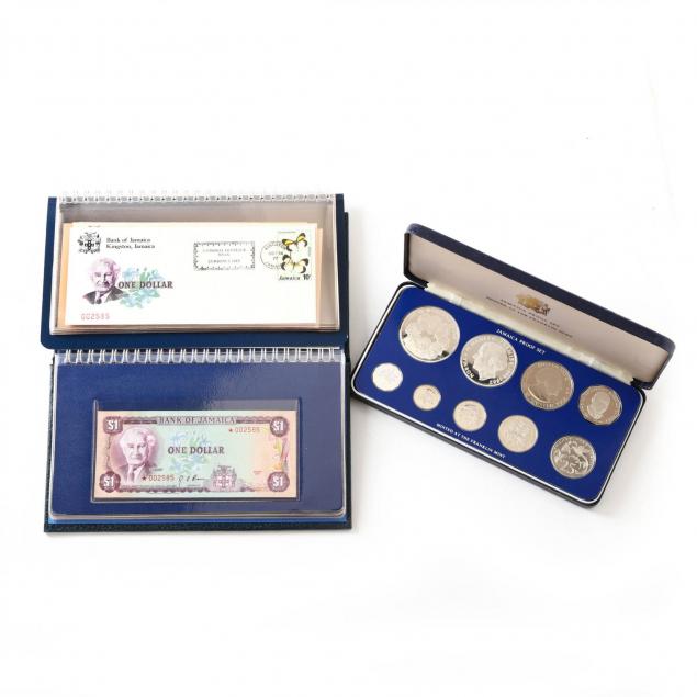 presentation-sets-of-jamaican-silver-coins-and-paper-currency