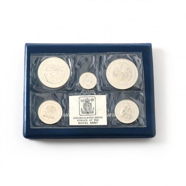 nicaragua-1975-five-coin-uncirculated-silver-coin-set