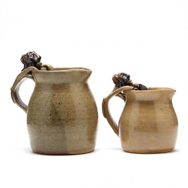 folk-pottery-pitchers-wilford-dean-cleveland-ga