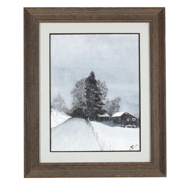 bob-timberlake-nc-b-1937-i-snow-in-cedar-i