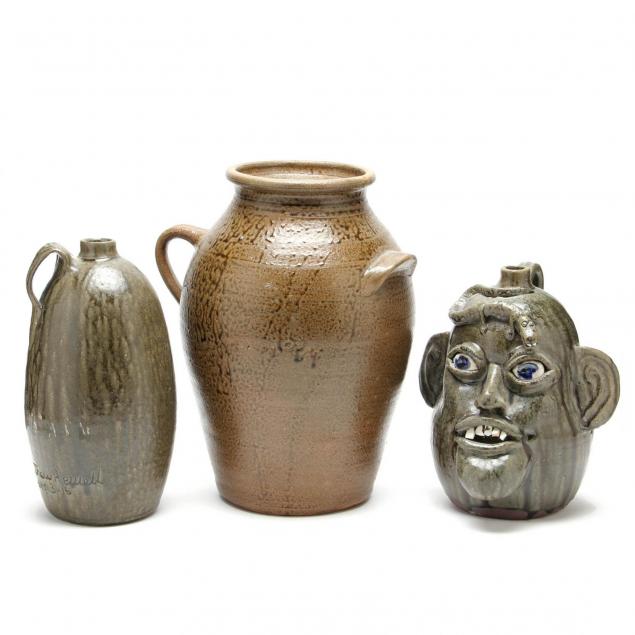 three-pieces-hewell-pottery-gillsville-ga