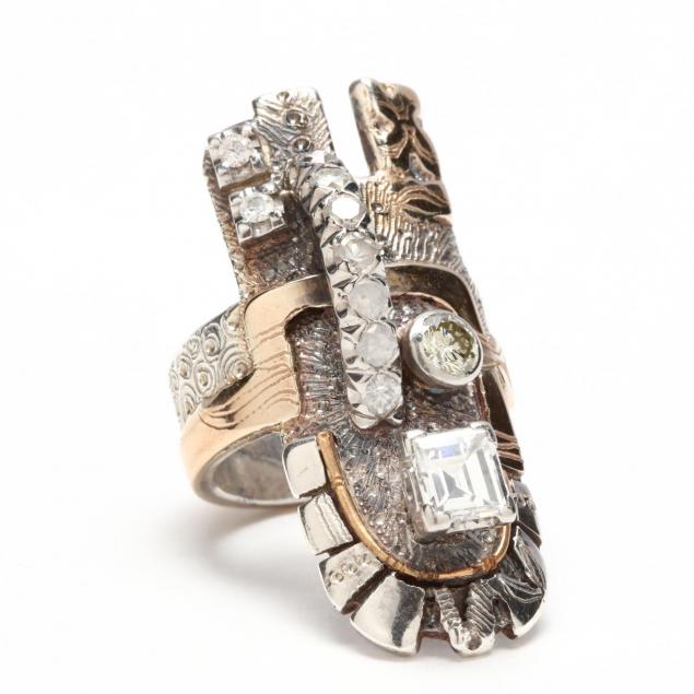 14kt-and-sterling-diamond-ring-mary-ann-scherr-1922-2016