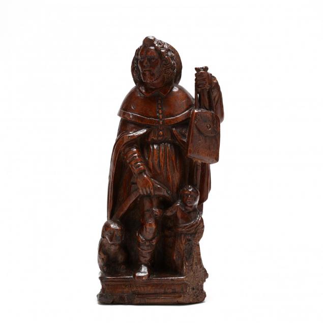 early-carved-oak-statue-of-st-roch