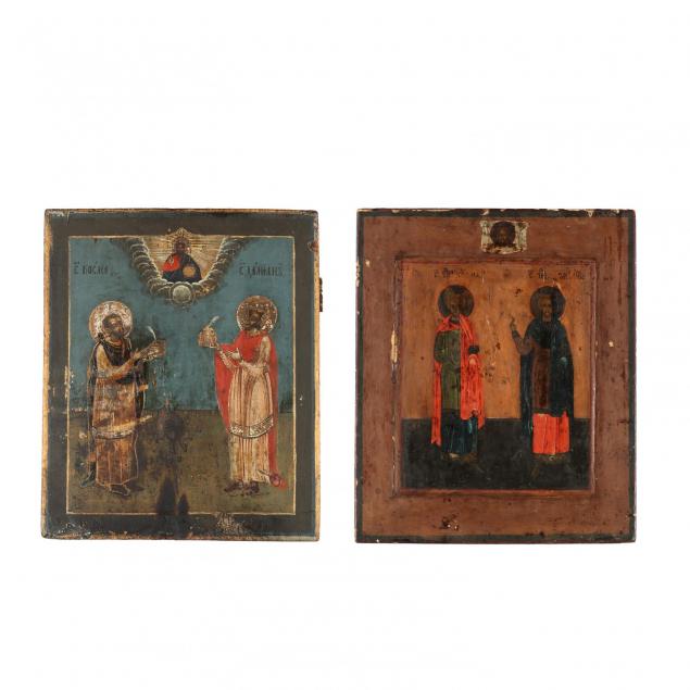 two-russian-icons-of-medical-saints-cosmas-and-damian