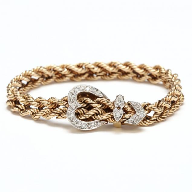 14kt-gold-and-diamond-buckle-bracelet