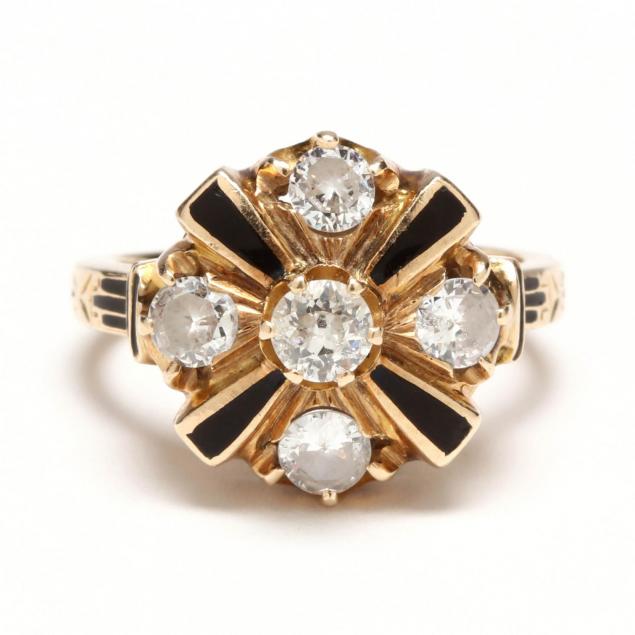 14kt-diamond-and-enamel-ring