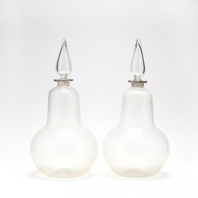 pair-of-early-clear-glass-show-globes