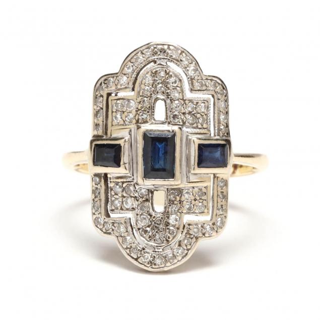 platinum-and-14kt-diamond-and-sapphire-ring