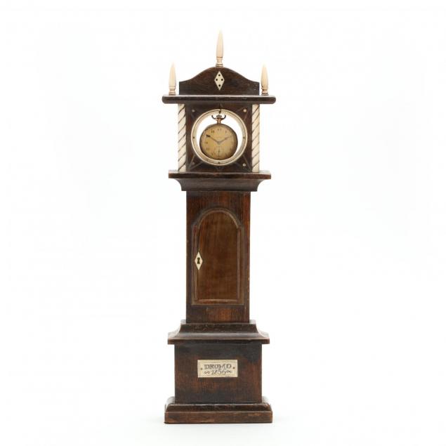 antique-miniature-tall-case-clock-with-whaling-history