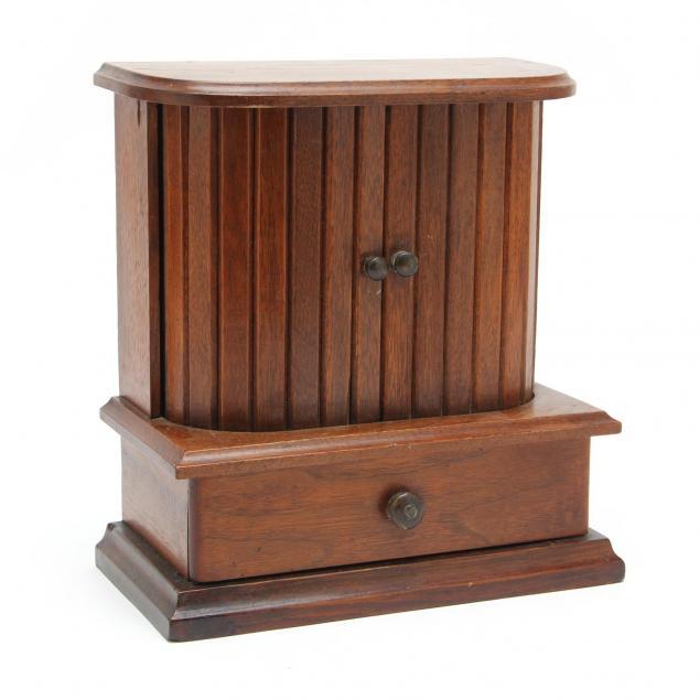 antique-miniature-sewing-cabinet
