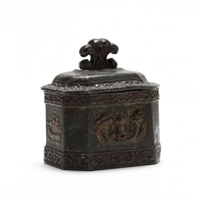 18th-century-lead-tobacco-box