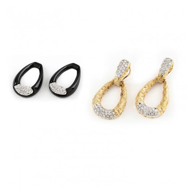 18kt-diamond-and-onyx-convertible-earrings
