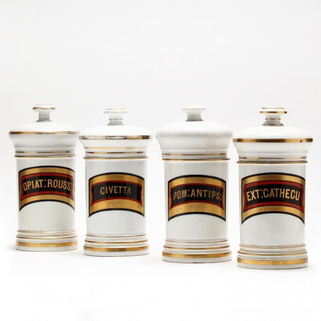 four-similar-french-apothecary-jars