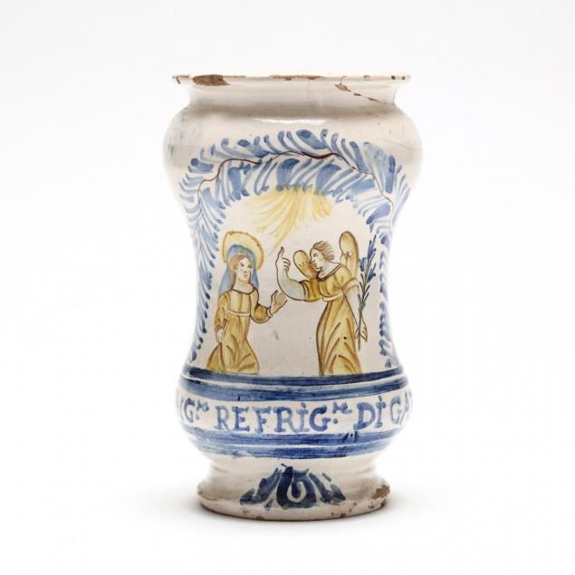 a-majolica-drug-jar-polychrome-painted-albarello