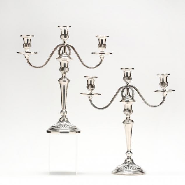 pair-of-sterling-silver-convertible-three-light-candelabra