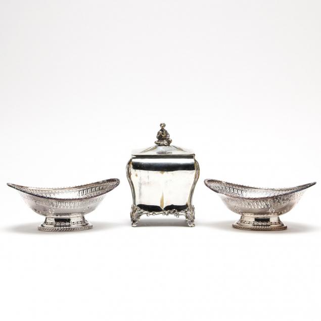 victorian-silverplate-tea-caddy-and-sweet-meat-dishes