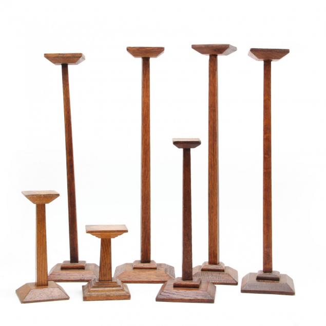 seven-vintage-misson-oak-hat-stands