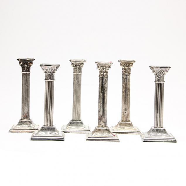 six-silverplate-corinthian-column-candlesticks