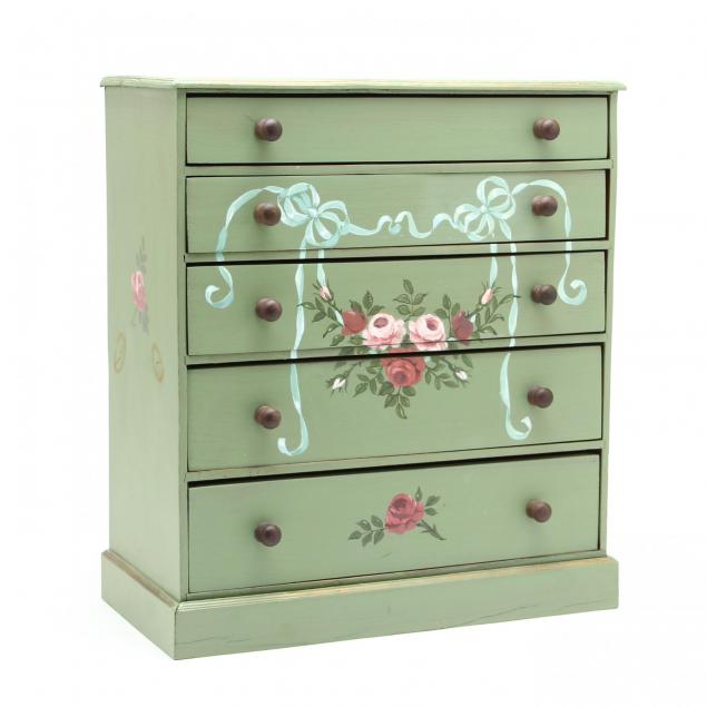 the-handmade-miniature-company-painted-chest-of-drawers