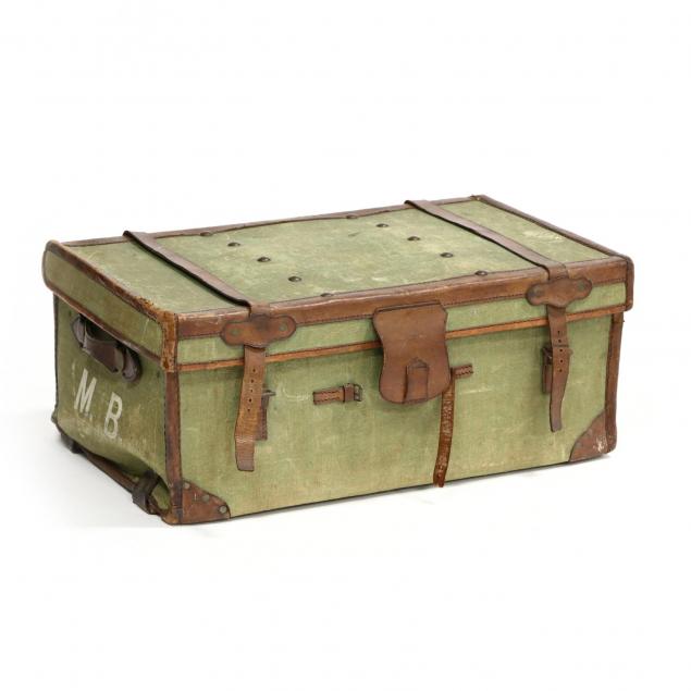 english-canvas-and-leather-travel-trunk
