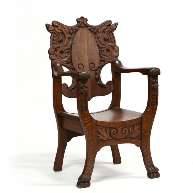 renaissance-style-carved-arm-chair