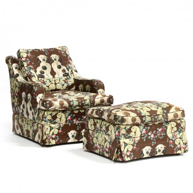 baker-arm-chair-and-ottoman